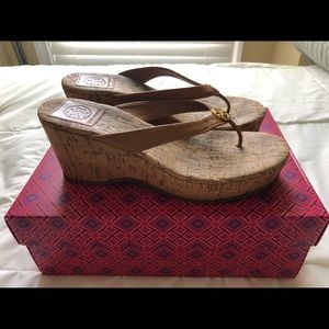 Tory Burch Heeled Sandals in brown leather